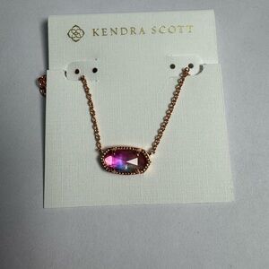 Kendra Scott Rose Gold & Pink Necklace